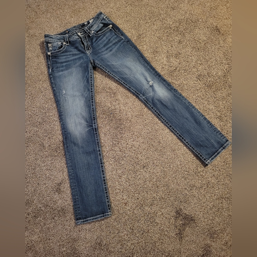 Miss Me signature straight leg Jean's